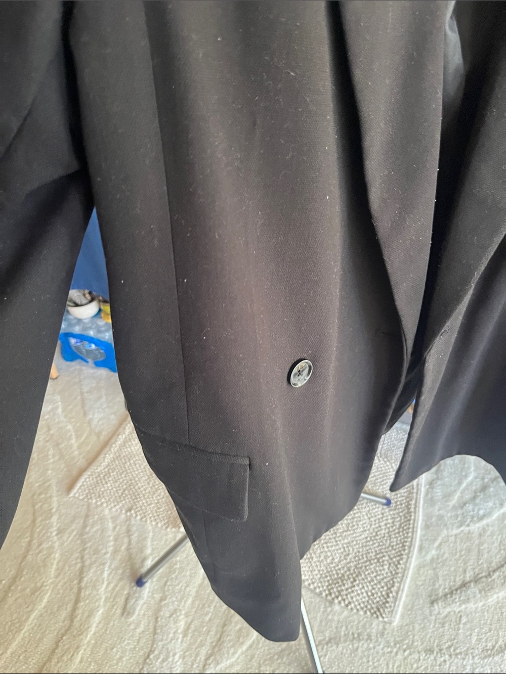 Banana Republic Black Double-Breasted Women's Blazer - Picture 3 of 7
